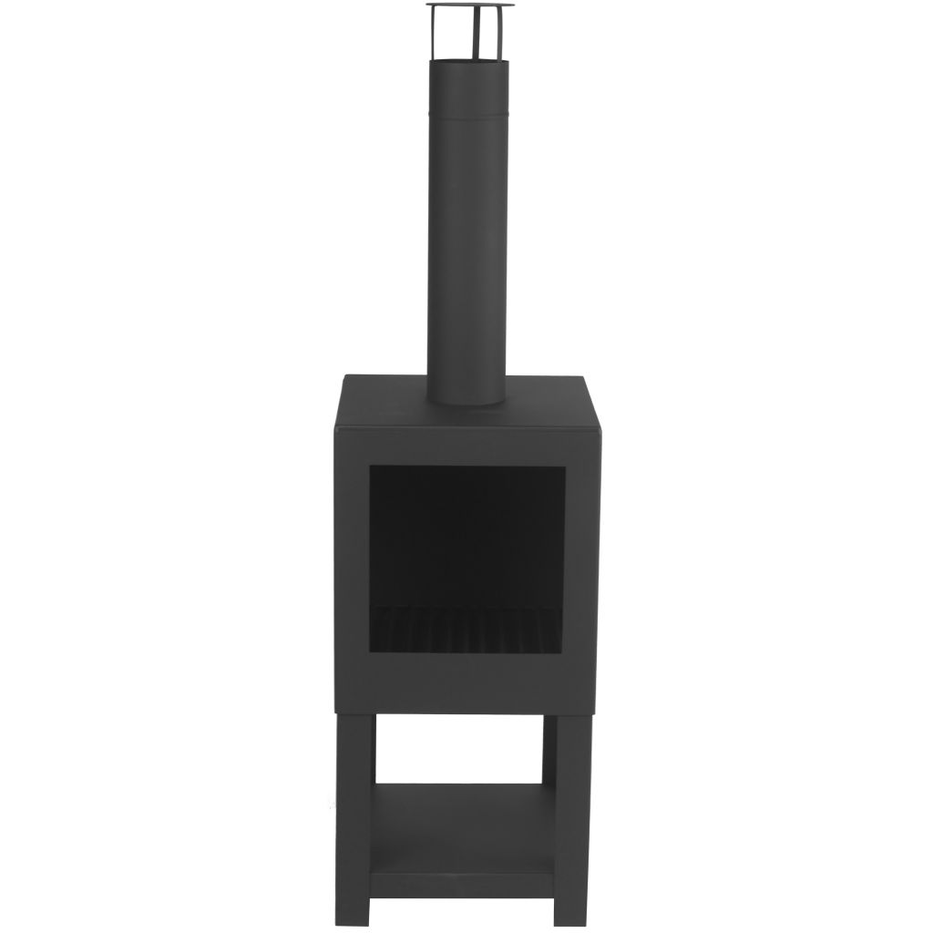 Esschert Design Ulkotakka ja polttopuuvarasto musta FF410 - Sisustajankoti.fi