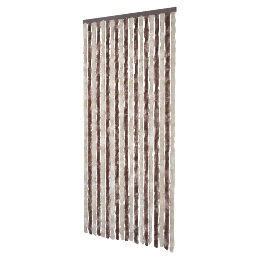 Hyönteisverho beige ja vaaleanruskea 90x220 cm Chenille - Sisustajankoti.fi
