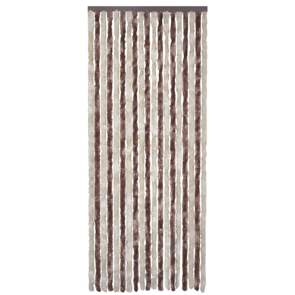 Hyönteisverho beige ja vaaleanruskea 90x220 cm Chenille - Sisustajankoti.fi