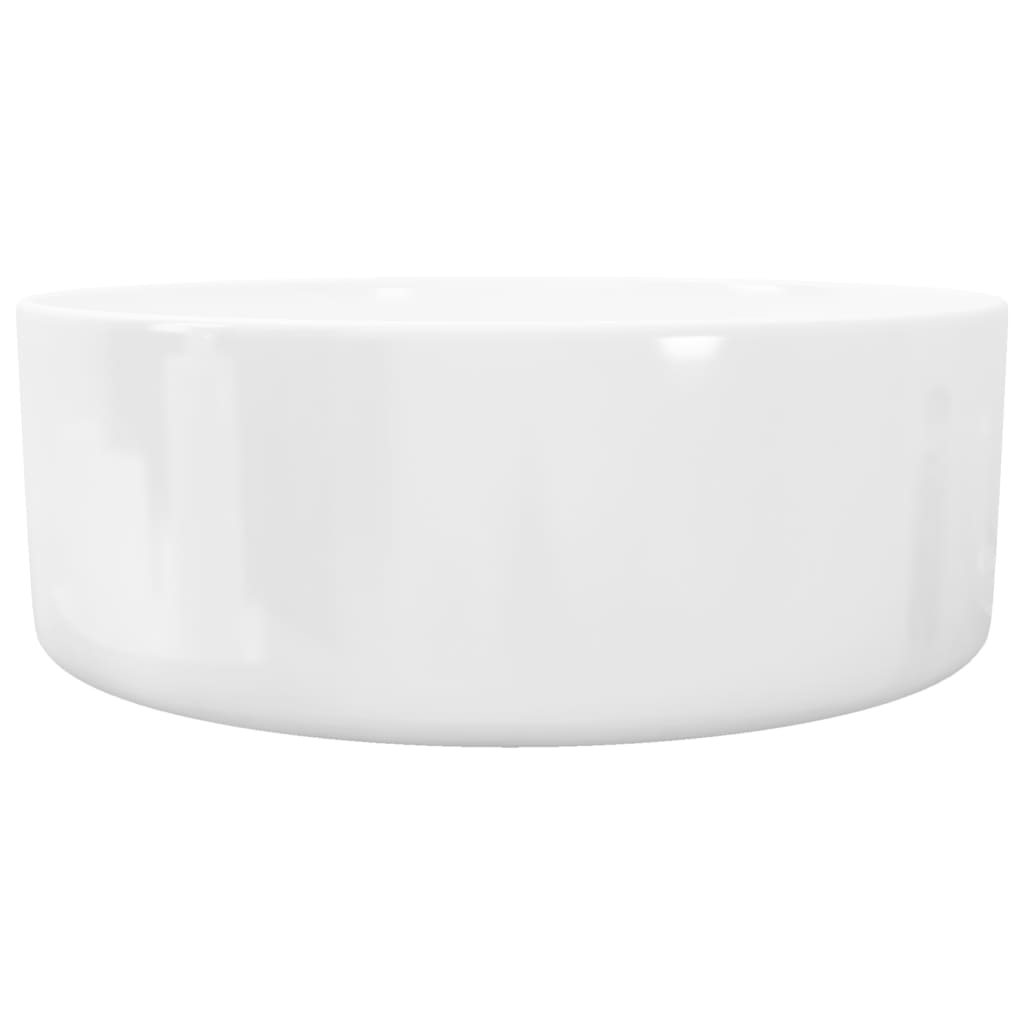 Pyöreä Pesuallas keraaminen Valkoinen 40x15 cm - Sisustajankoti.fi