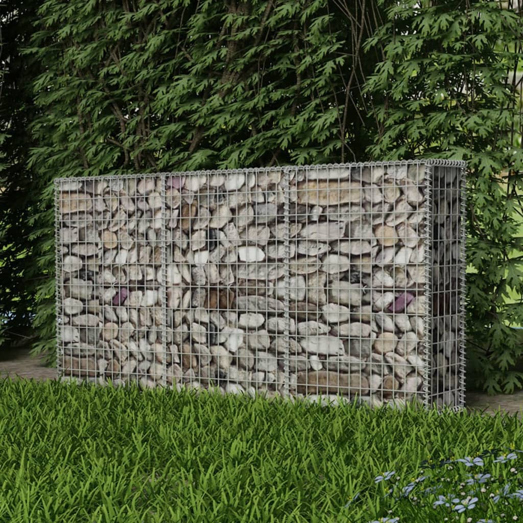 Kivikori galvanoitu teräs 200x30x100 cm - Sisustajankoti.fi