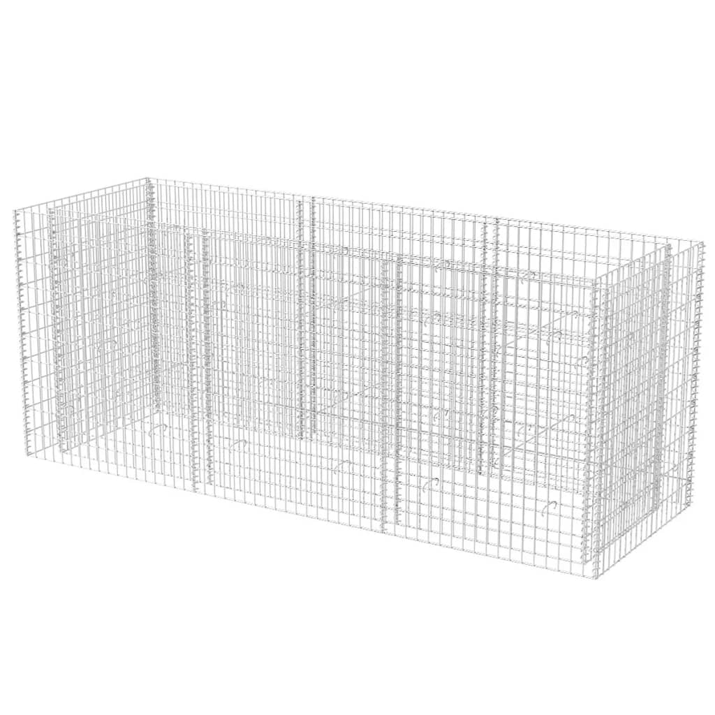 Korotettu kivikorikehys teräs 270x90x100 cm - Sisustajankoti.fi
