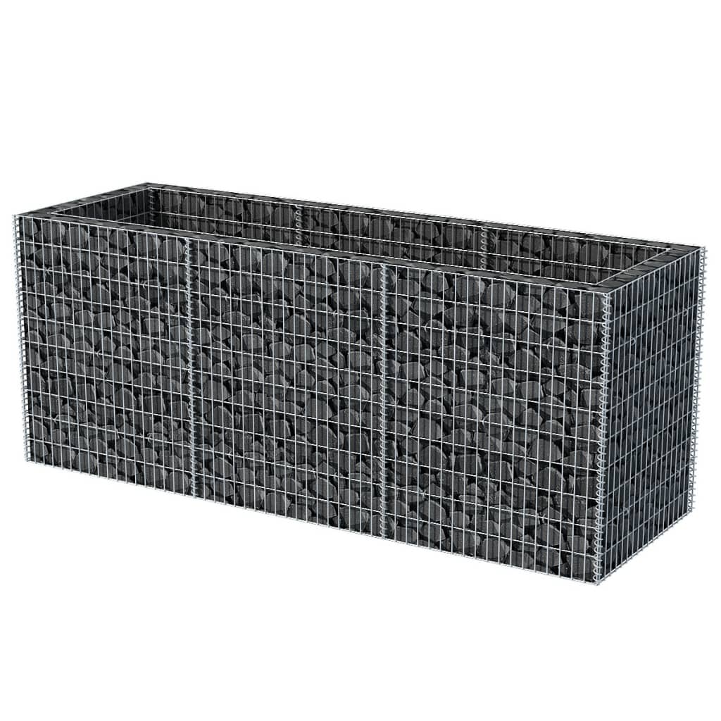 Korotettu kivikorikehys teräs 270x90x100 cm - Sisustajankoti.fi
