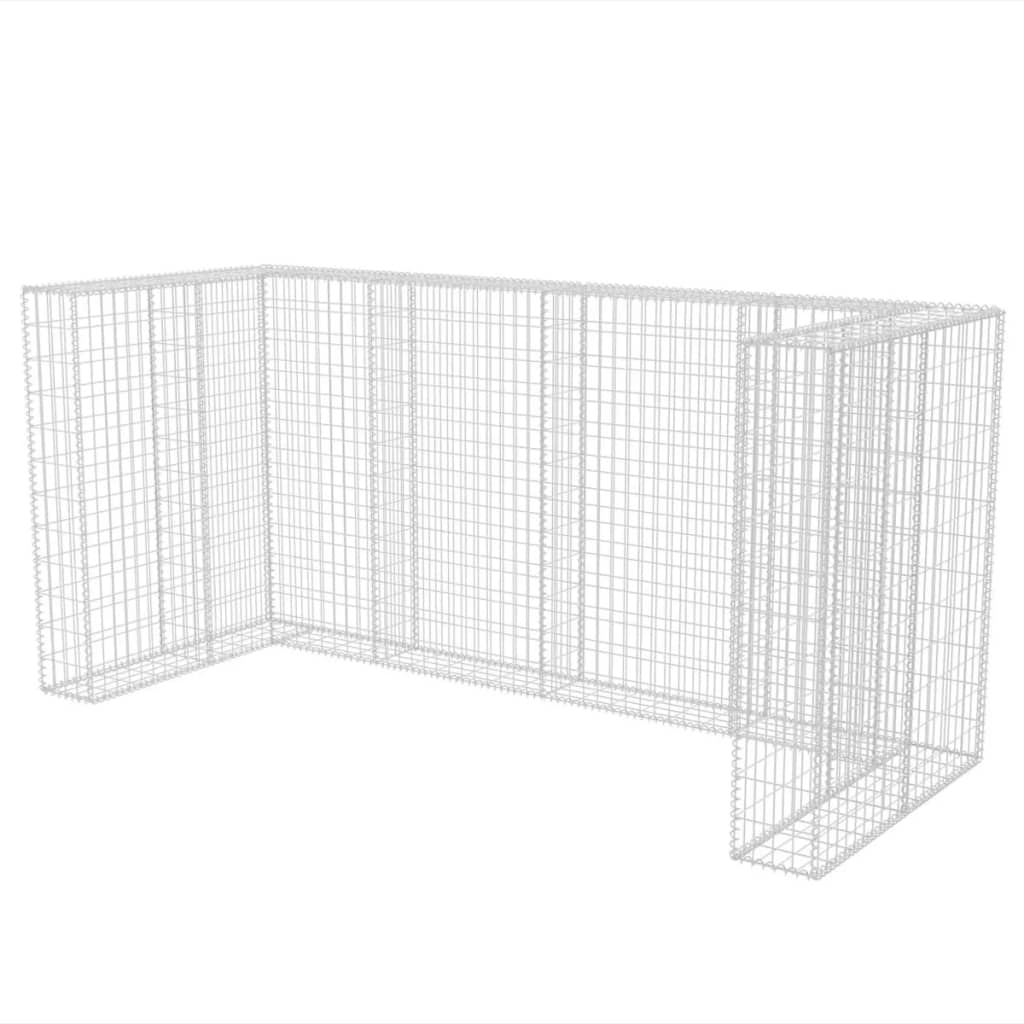 Kivikoriaita kolmelle roska-astialle 250x100x120 cm - Sisustajankoti.fi