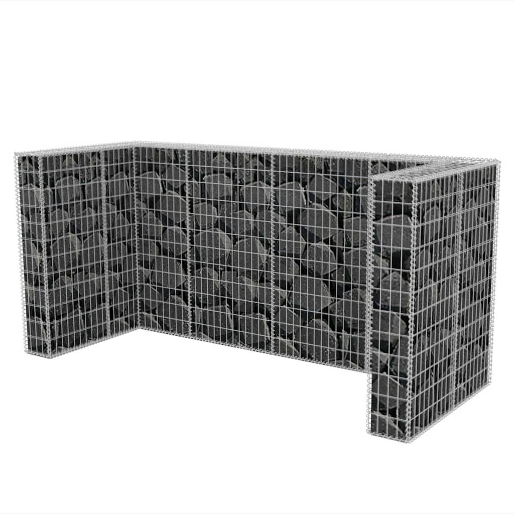 Kivikoriaita kolmelle roska-astialle 250x100x120 cm - Sisustajankoti.fi