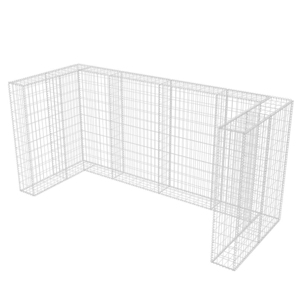 Kivikoriaita kolmelle roska-astialle 250x100x120 cm - Sisustajankoti.fi