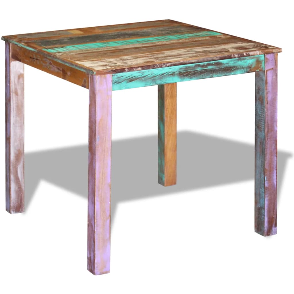 Ruokapöytä kierrätetty massiivipuu 80x82x76 cm - Sisustajankoti.fi