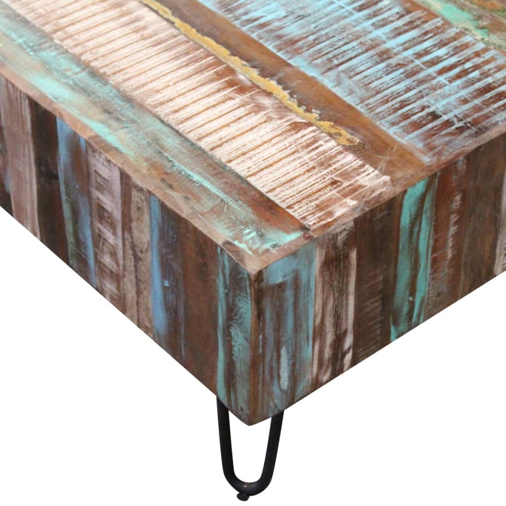 Sohvapöytä Täysi uusiokäytetty puu 100x50x38 cm - Sisustajankoti.fi