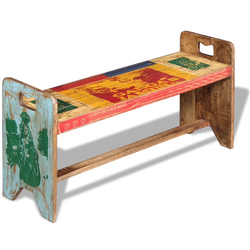 Penkki Cola Täysi uusiokäytetty puu 100x30x50 cm - Sisustajankoti.fi