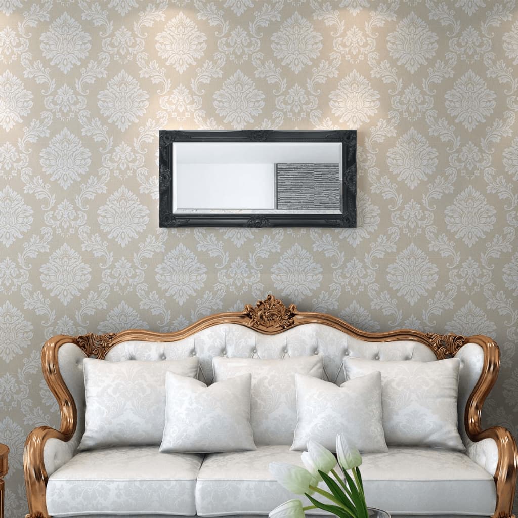 Seinäpeili Barokkityylinen 100x50 cm Musta - Sisustajankoti.fi