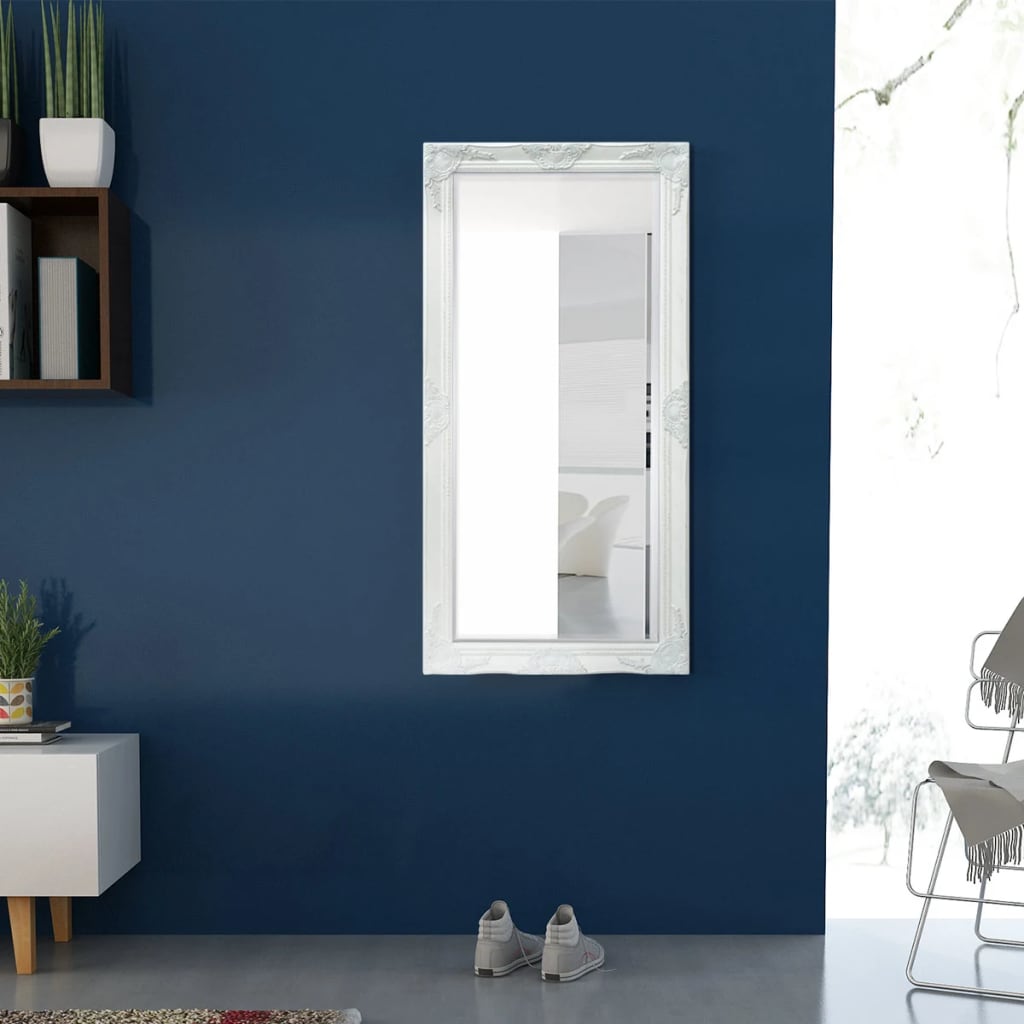 Seinäpeili Barokkityylinen 120x60 cm Valkoinen - Sisustajankoti.fi