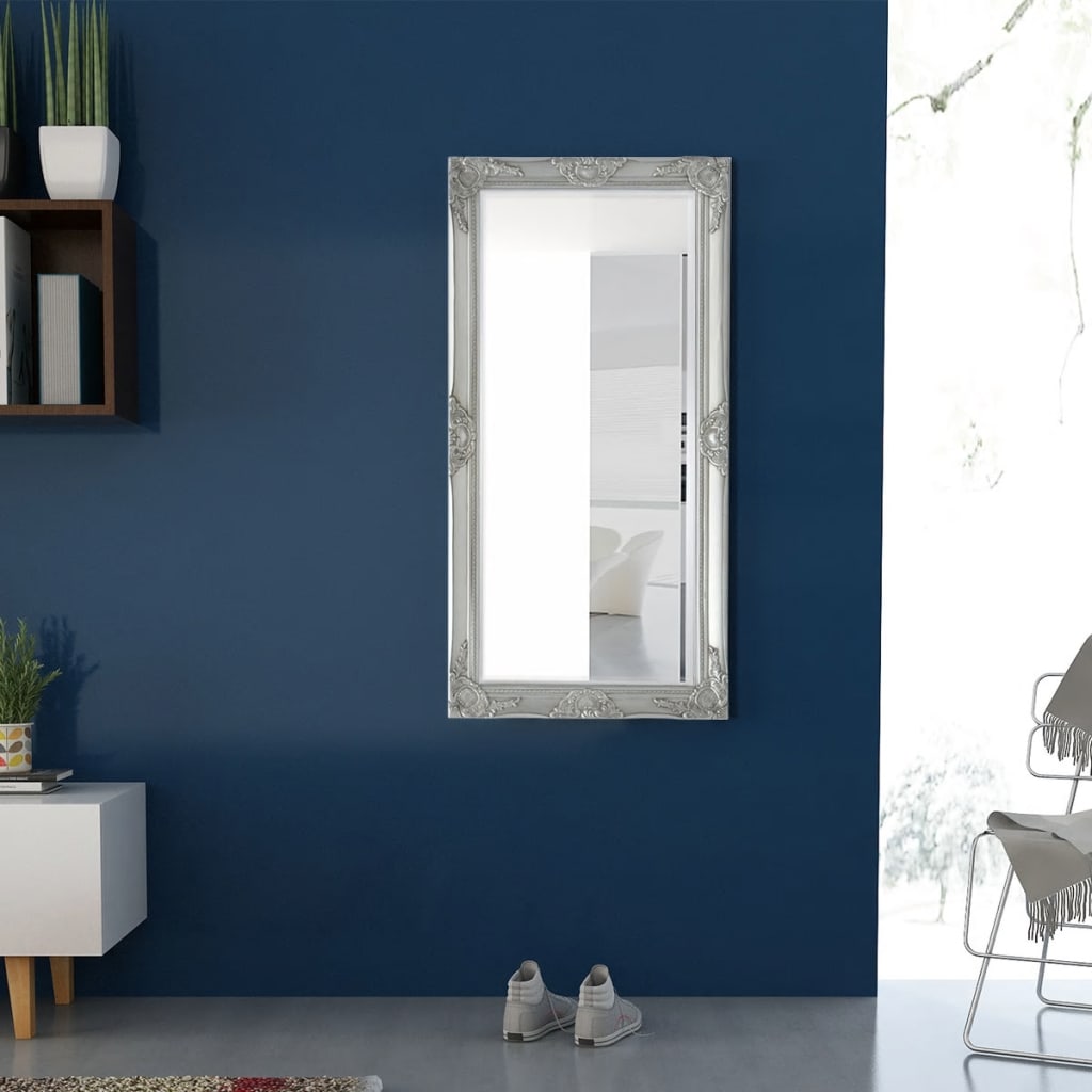 Seinäpeili Barokkityylinen 120x60 cm Hopea - Sisustajankoti.fi