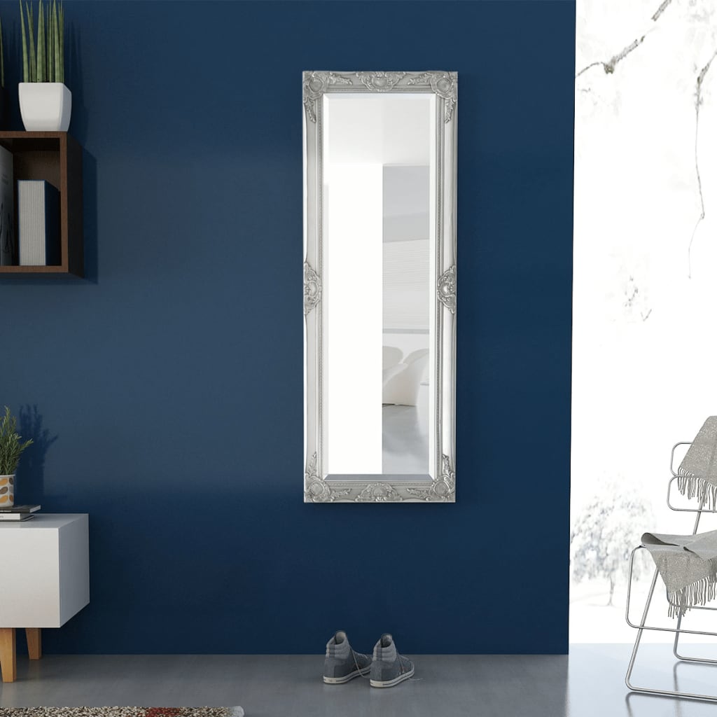 Seinäpeili Barokkityylinen 140x50 cm Hopea - Sisustajankoti.fi