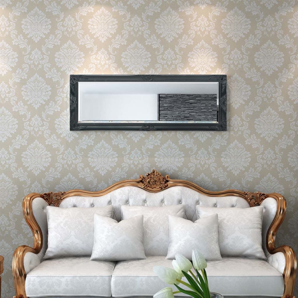 Seinäpeili Barokkityylinen 140x50 cm Musta - Sisustajankoti.fi