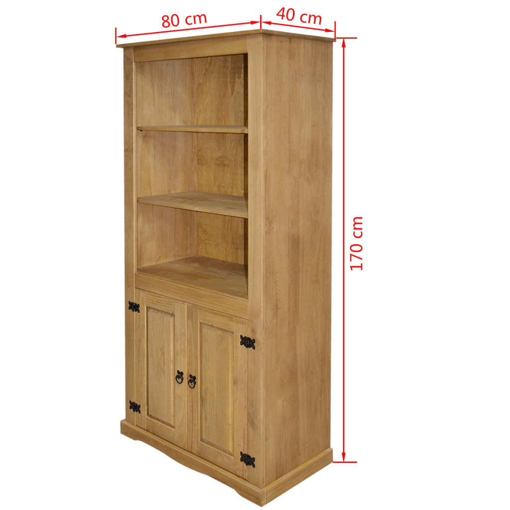 Astiakaappi Meksikon mänty Corona Range 80x40x170 cm - Sisustajankoti.fi