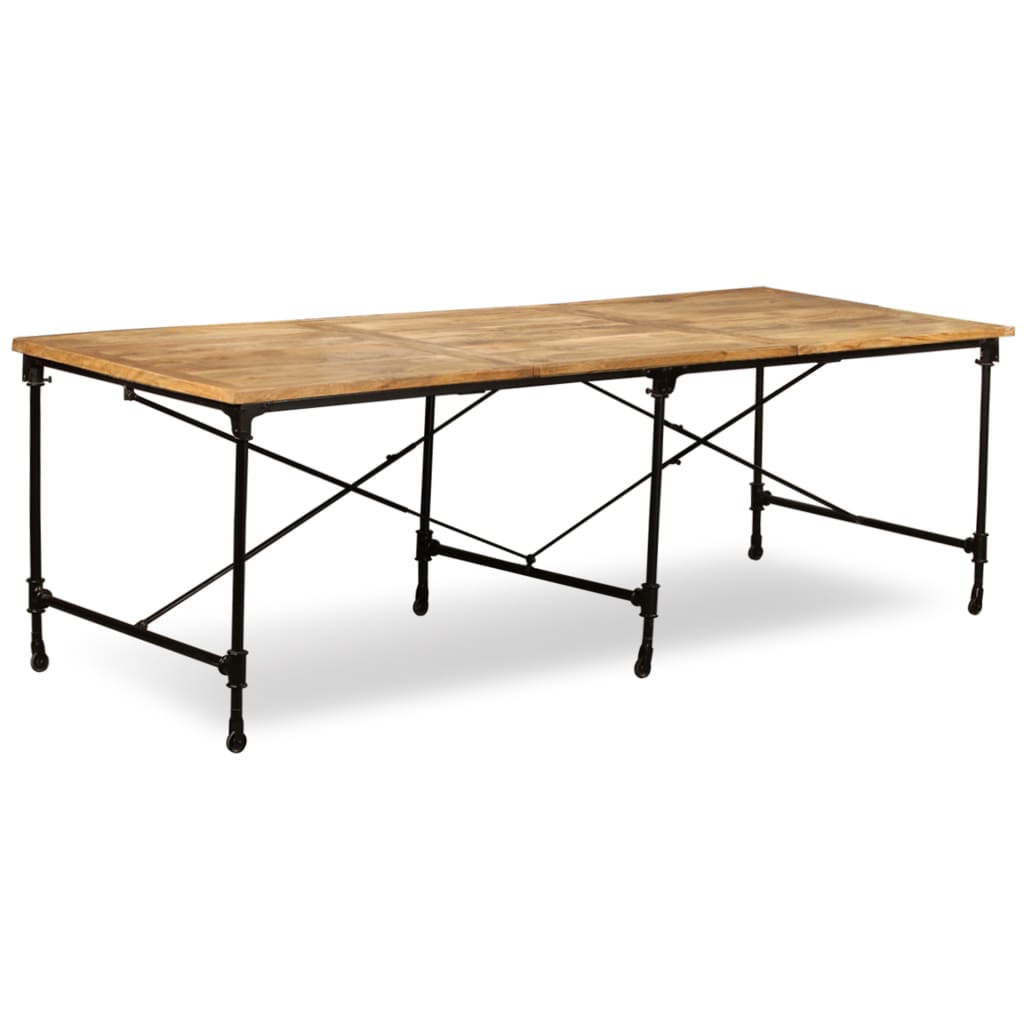 Ruokapöytä kiinteä mangopuu 240 cm - Sisustajankoti.fi