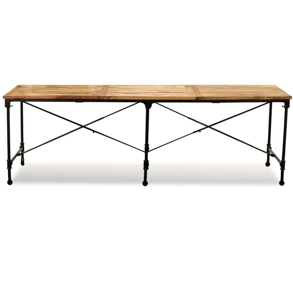 Ruokapöytä kiinteä mangopuu 240 cm - Sisustajankoti.fi