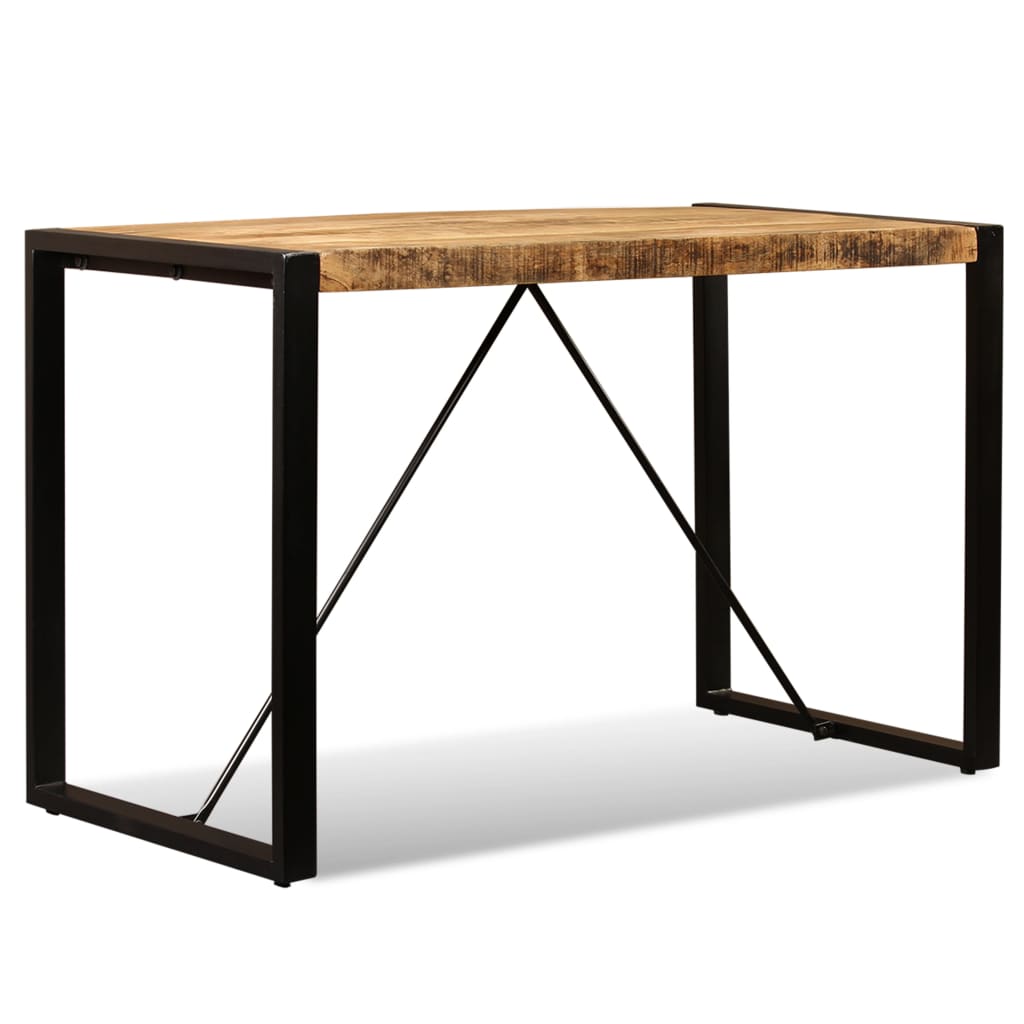 Ruokapöytä kiinteä karkea mangopuu 120 cm - Sisustajankoti.fi