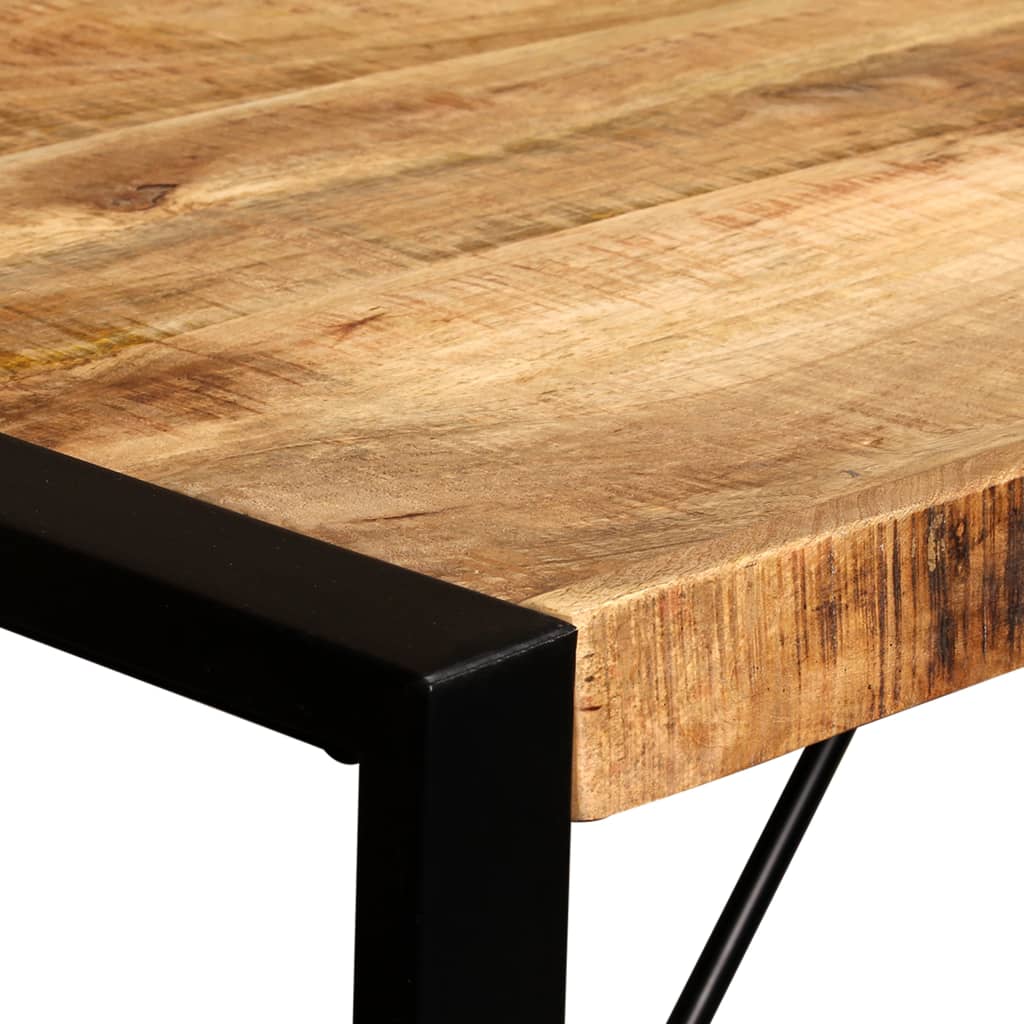 Ruokapöytä kiinteä karkea mangopuu 120 cm - Sisustajankoti.fi