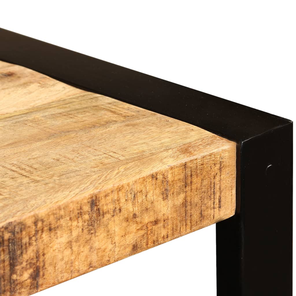Ruokapöytä kiinteä karkea mangopuu 120 cm - Sisustajankoti.fi