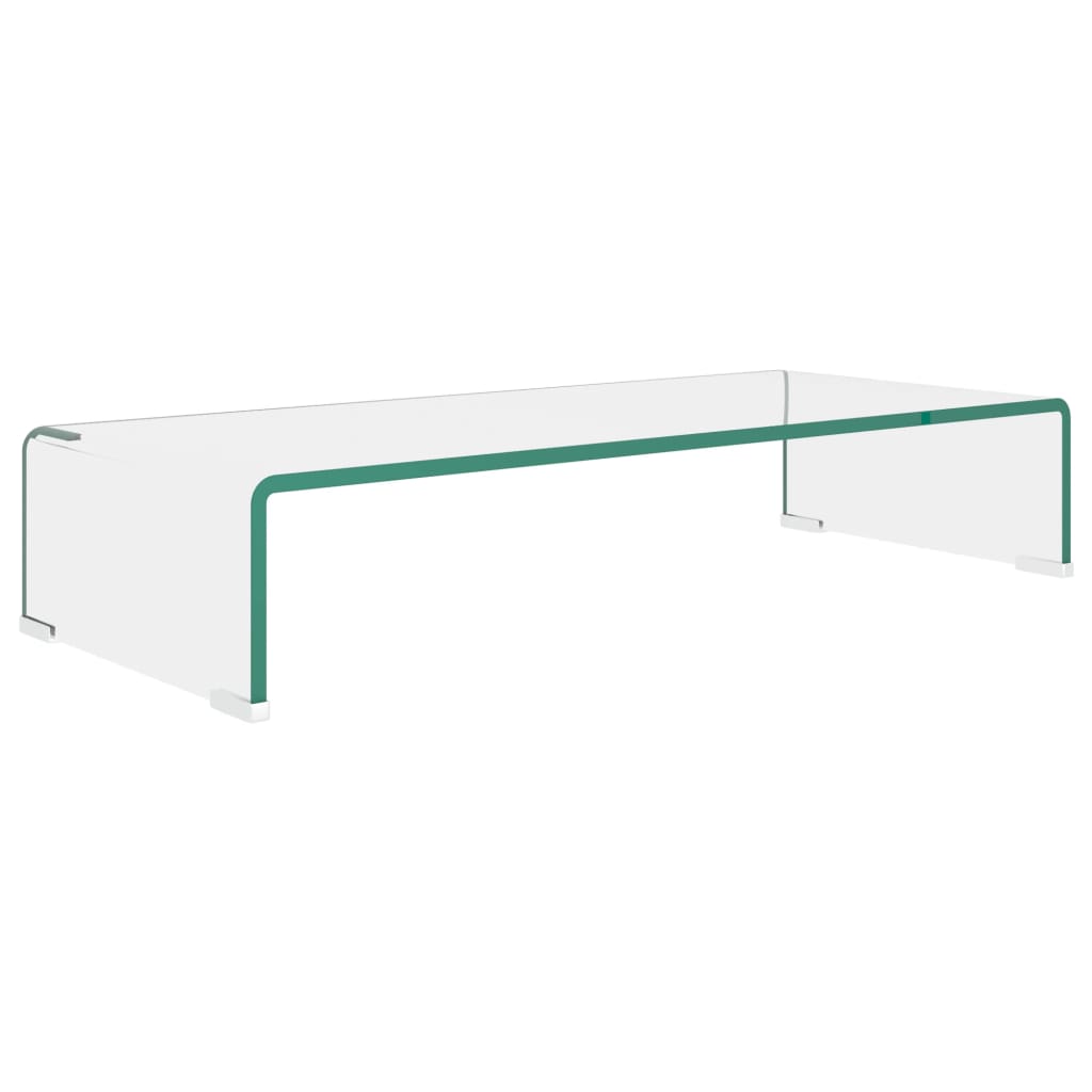 TV-taso/Näyttöteline Kirkas lasi 70x30x13 cm - Sisustajankoti.fi