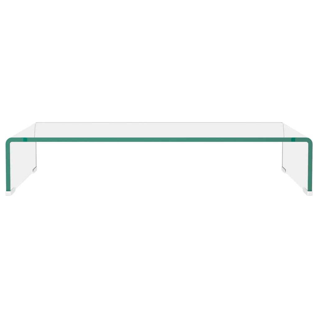 TV-taso/Näyttöteline Kirkas lasi 70x30x13 cm - Sisustajankoti.fi