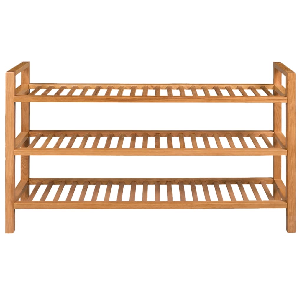 Kenkäteline 3:lla hyllyllä 100x27x59,5 cm täystammi - Sisustajankoti.fi