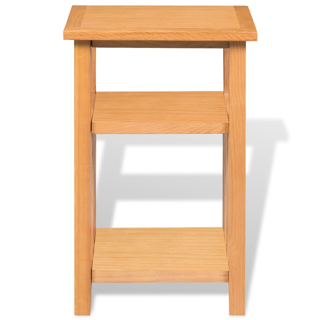 Päätypöytä Lehtitelineellä 27x35x55 cm täystammi - Sisustajankoti.fi