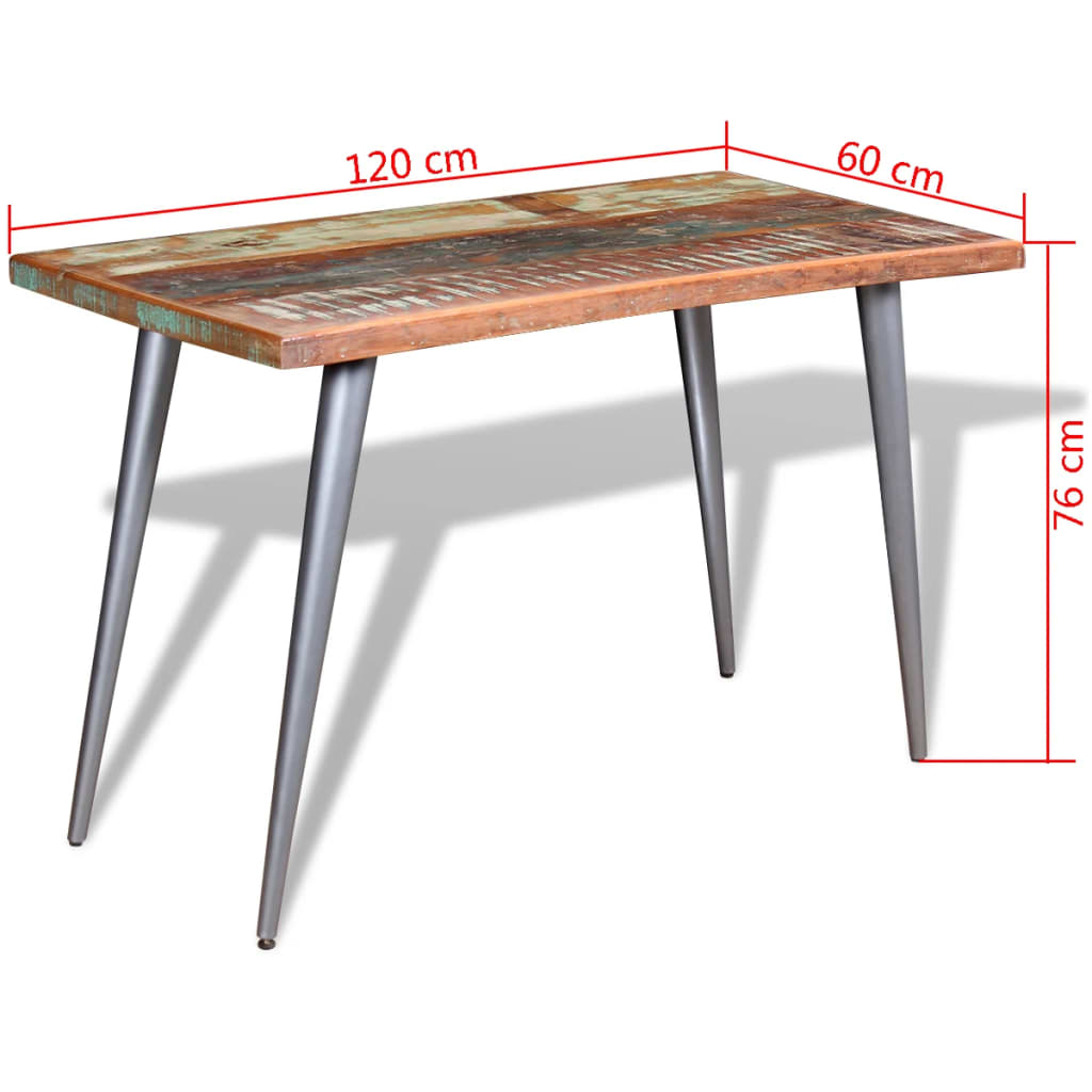 Ruokapöytä Kierrätetty massiivipuu 120x60x76 cm - Sisustajankoti.fi