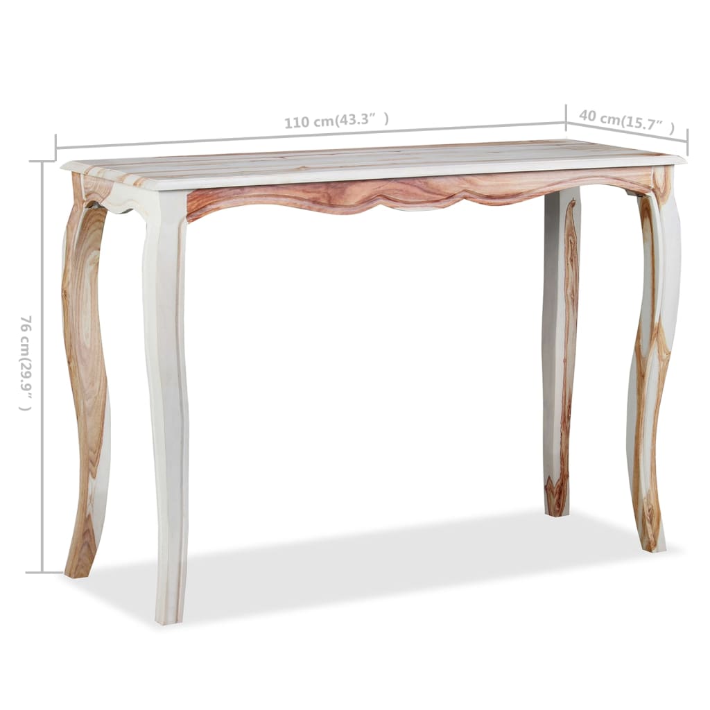 Konsolipöytä kiinteä seesampuu 110x40x76 cm - Sisustajankoti.fi