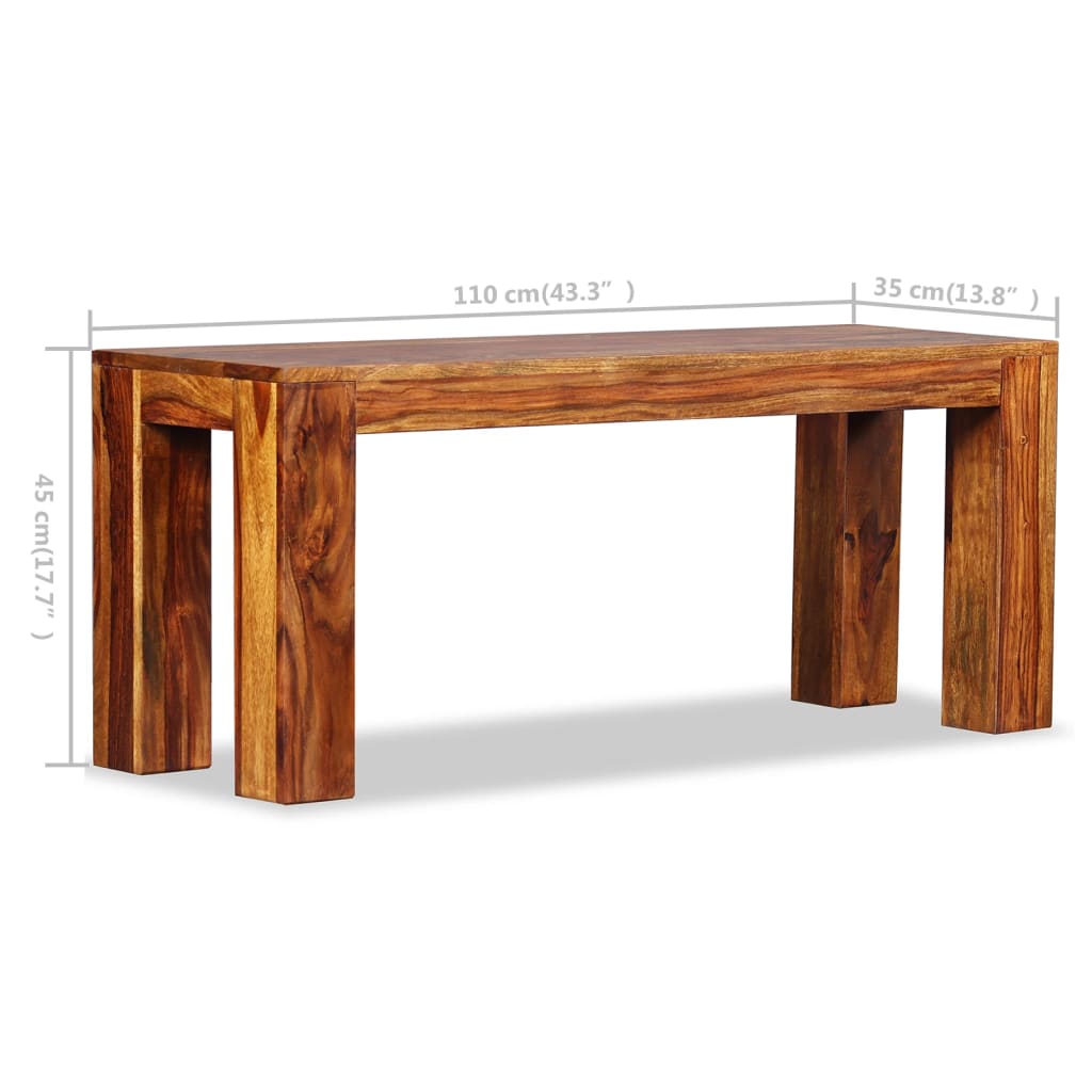 Penkki Kiinteä seesampuu 110x35x45 cm - Sisustajankoti.fi