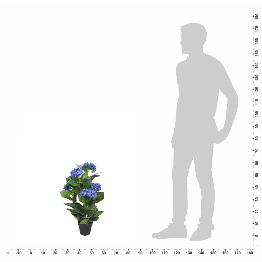 Tekokukka ruukulla hortensia 60 cm sininen - Sisustajankoti.fi