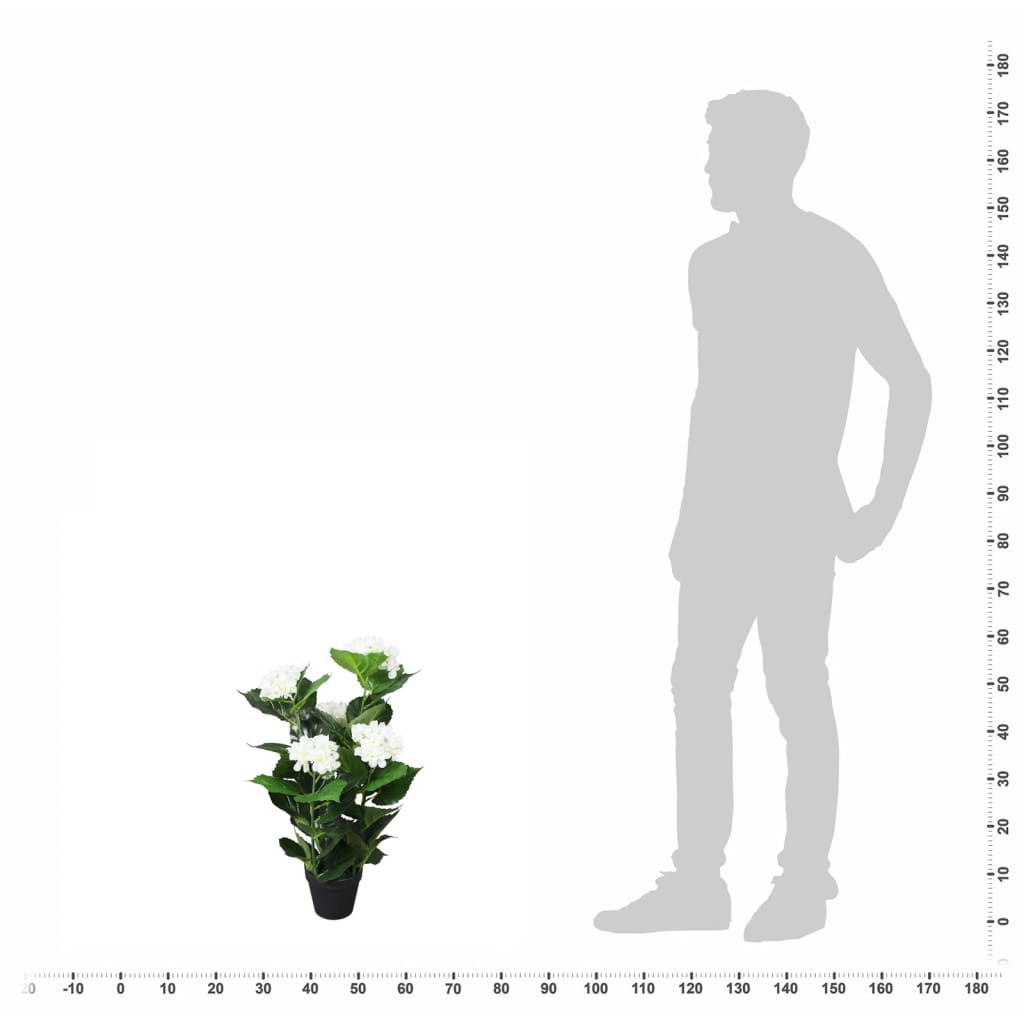 Tekokukka ruukulla hortensia 60 cm valkoinen - Sisustajankoti.fi