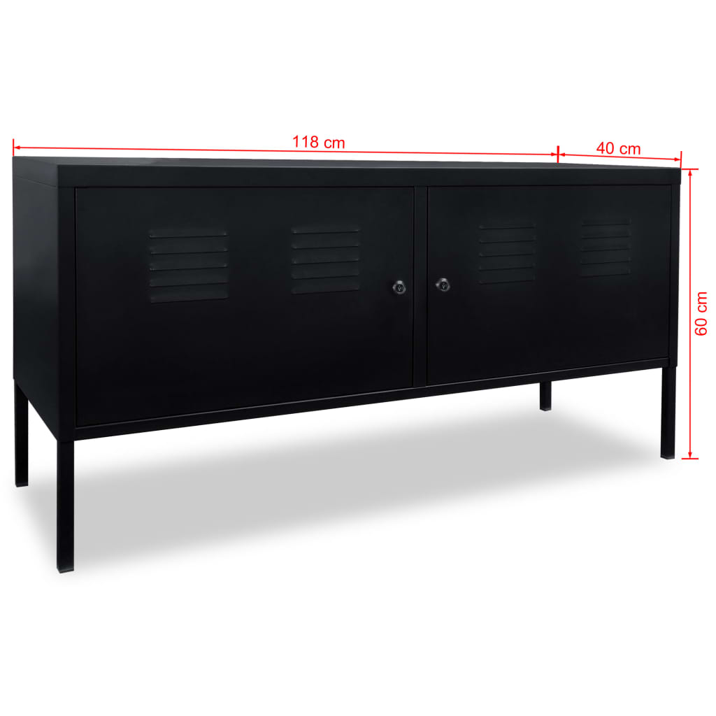 TV-taso 118x40x60 cm Musta - Sisustajankoti.fi