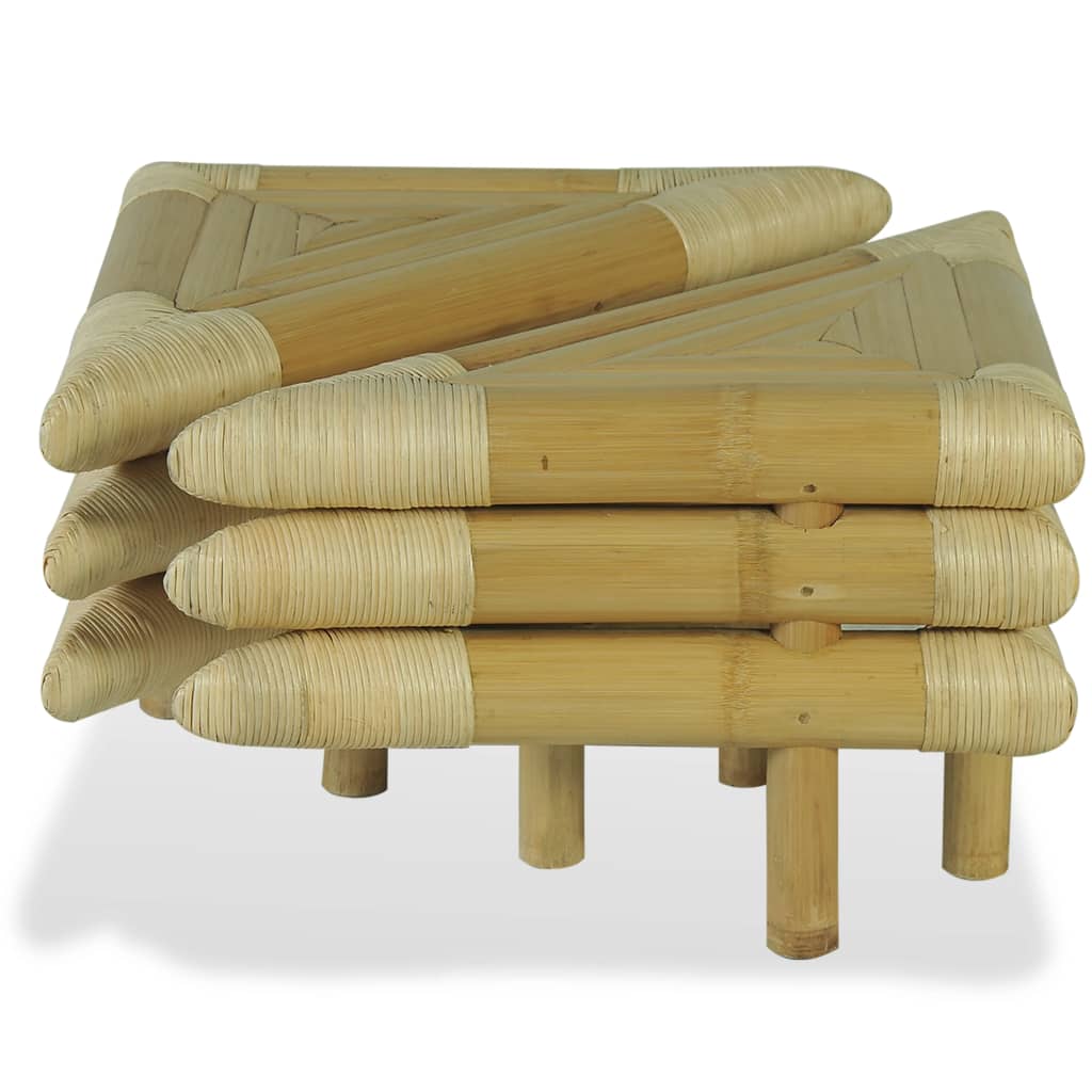 Yöpöydät 2 kpl 60x60x40 cm bambu luonnollinen - Sisustajankoti.fi