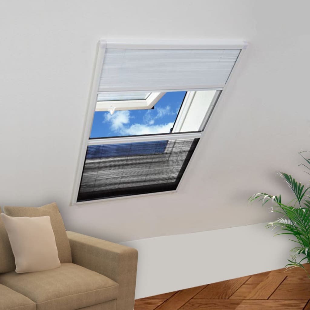 Laskostettu hyönteisverkko ikkunaan 60x80 cm alumiini - Sisustajankoti.fi