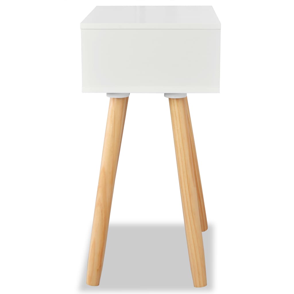 Yöpöydät 2 kpl mänty 40x30x61 cm Valkoinen - Sisustajankoti.fi