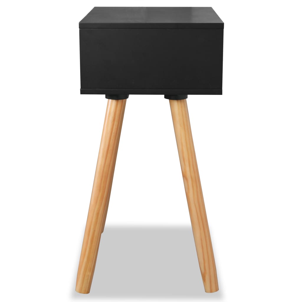 Yöpöydät 2 kpl mänty 40x30x61 cm Musta - Sisustajankoti.fi