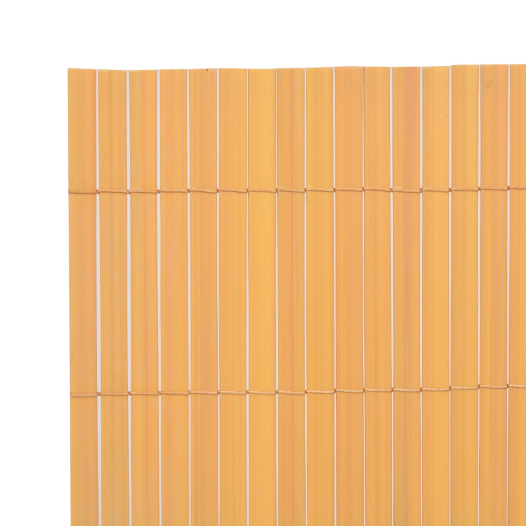 Kaksipuolinen puutarha-aita PVC 90x300 cm keltainen - Sisustajankoti.fi