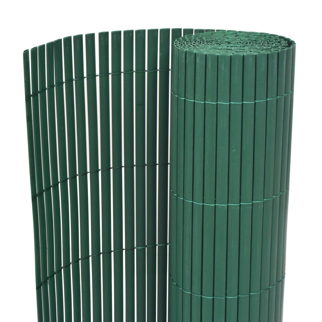 Kaksipuolinen puutarha-aita PVC 90x500 cm vihreä - Sisustajankoti.fi