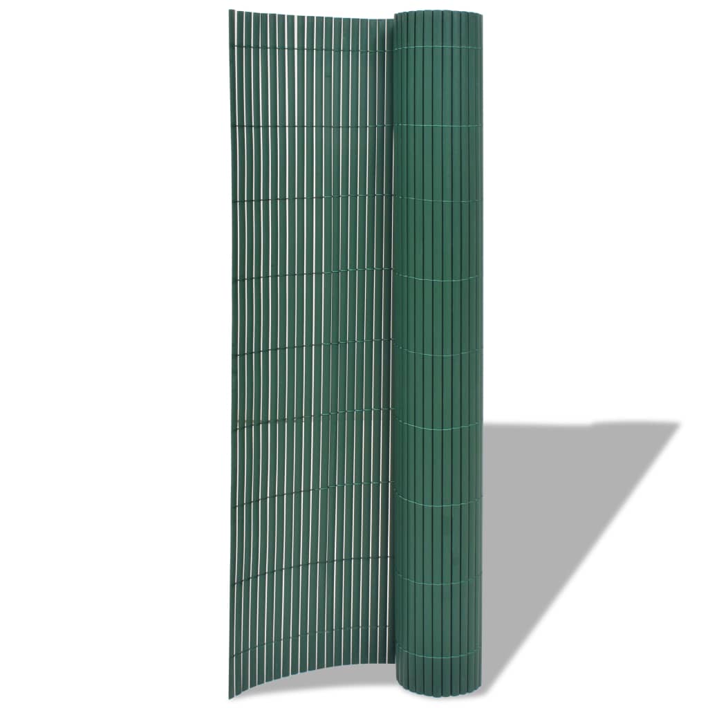 Kaksipuolinen puutarha-aita PVC 90x500 cm vihreä - Sisustajankoti.fi