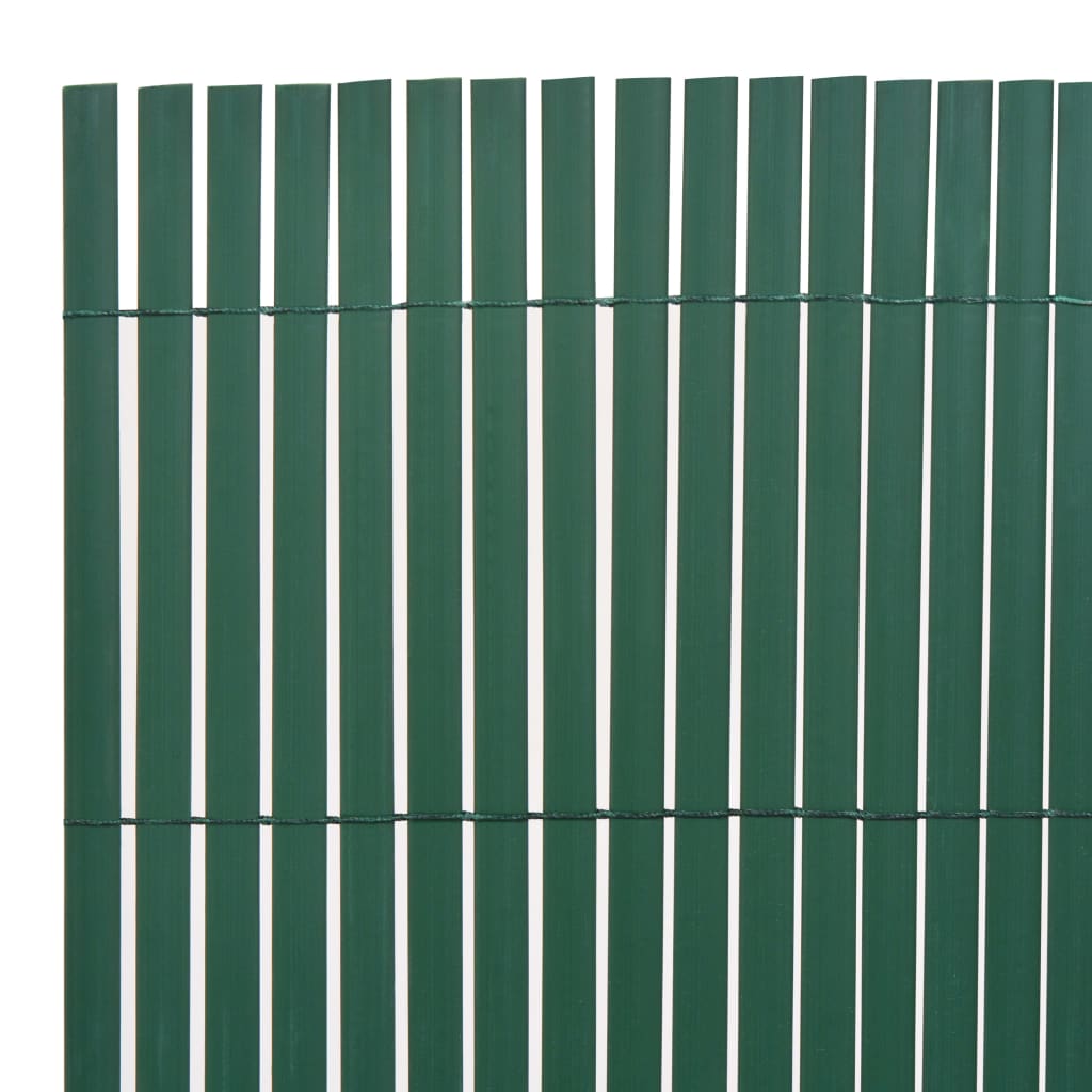 Kaksipuolinen puutarha-aita PVC 90x500 cm vihreä - Sisustajankoti.fi