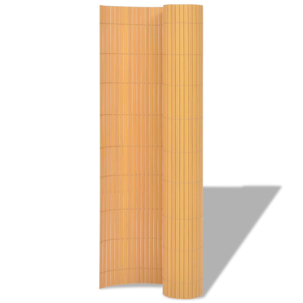 Kaksipuolinen puutarha-aita PVC 90x500 cm keltainen - Sisustajankoti.fi
