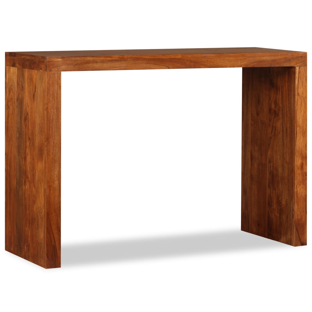 Sivupöytä Kiinteä puu seesamviimeistelyllä 110x40x76 cm - Sisustajankoti.fi