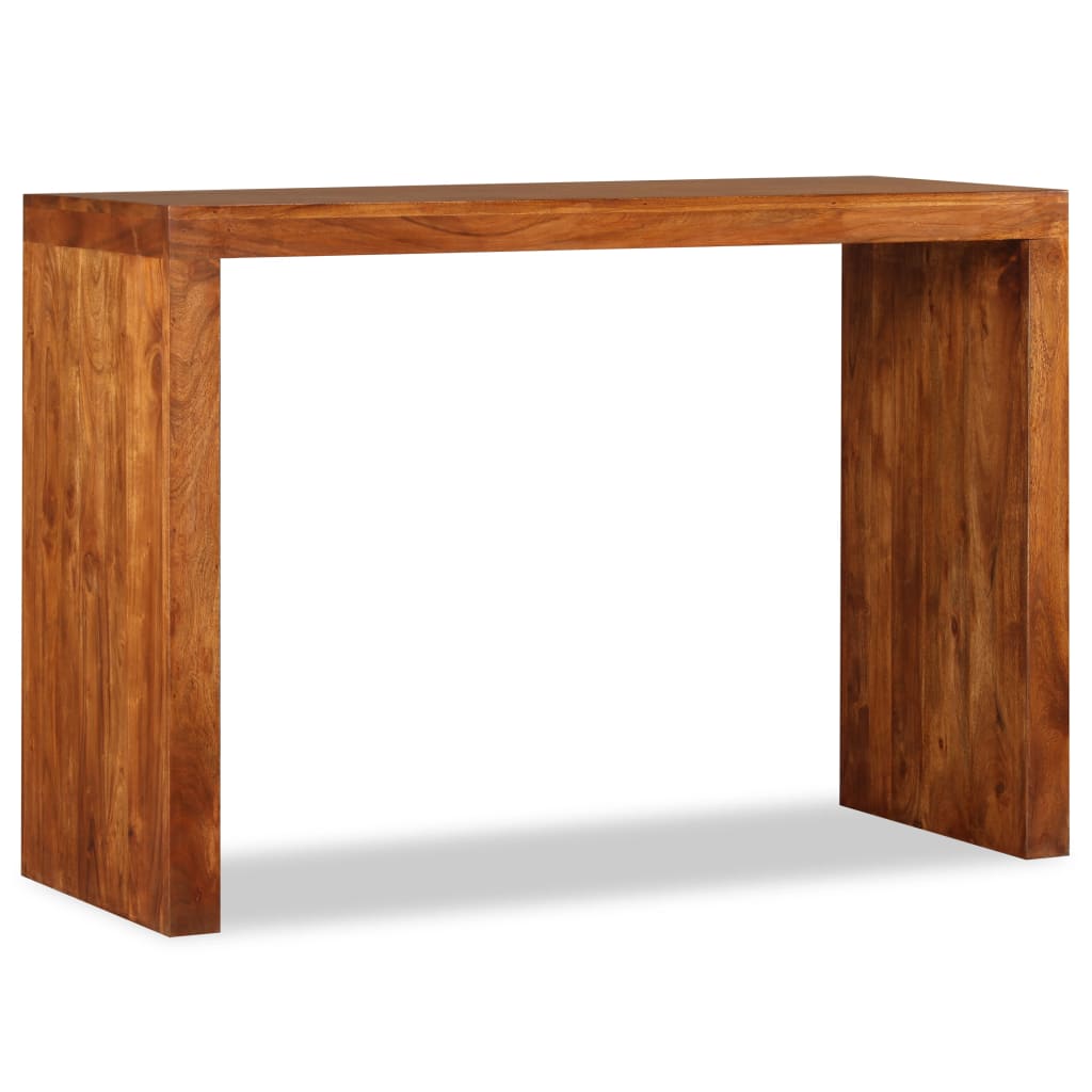 Sivupöytä Kiinteä puu seesamviimeistelyllä 110x40x76 cm - Sisustajankoti.fi