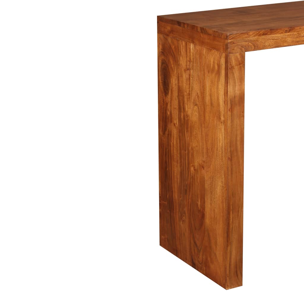 Sivupöytä Kiinteä puu seesamviimeistelyllä 110x40x76 cm - Sisustajankoti.fi