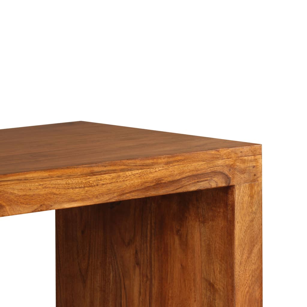 Sivupöytä Kiinteä puu seesamviimeistelyllä 110x40x76 cm - Sisustajankoti.fi