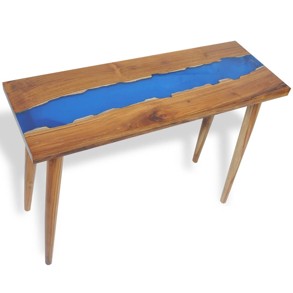 Sivupöytä tiikki hartsi 100x35x75 cm - Sisustajankoti.fi