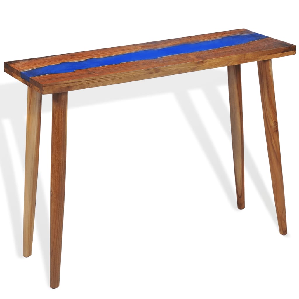 Sivupöytä tiikki hartsi 100x35x75 cm - Sisustajankoti.fi