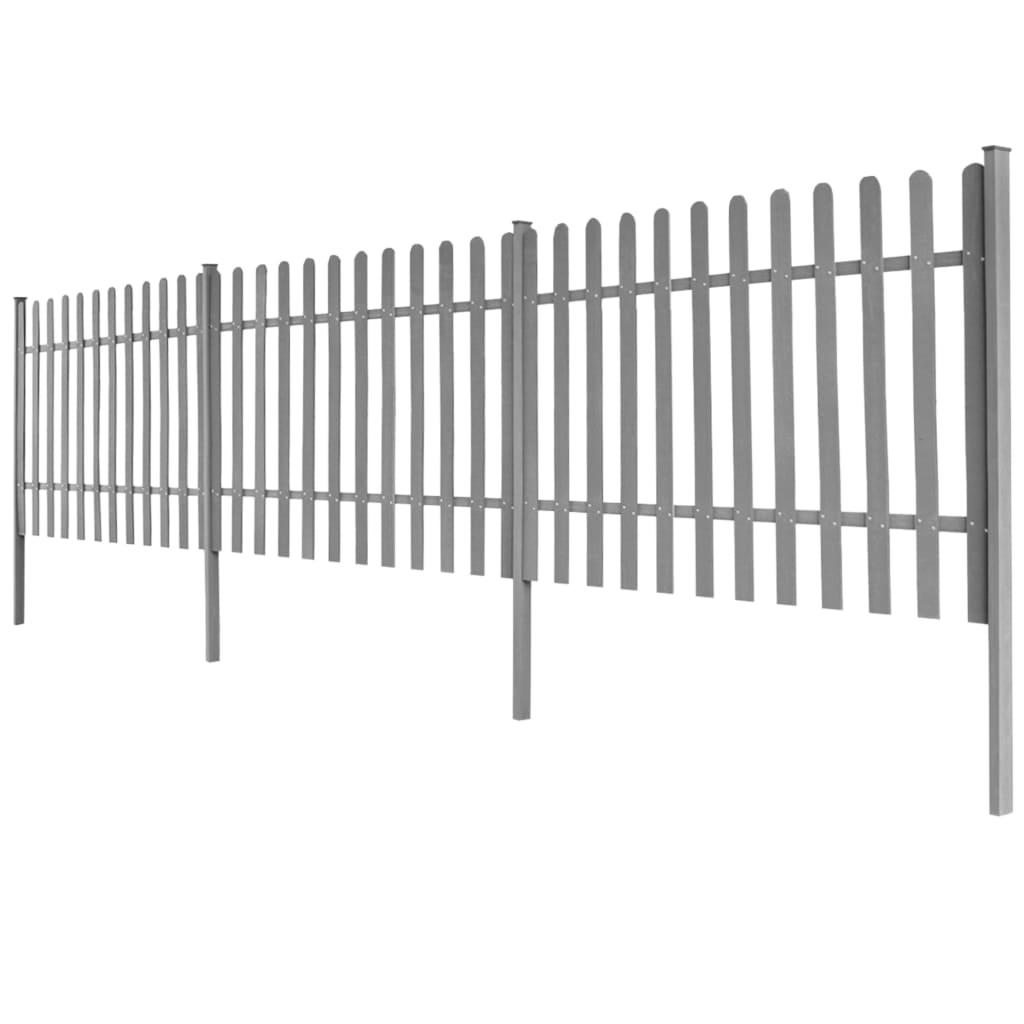 Puuaita tolpilla 3 kpl WPC 600x100 cm - Sisustajankoti.fi